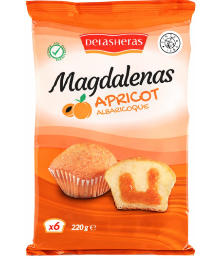 MAGDALENAS ABRICOTS DELASHERAS 220G