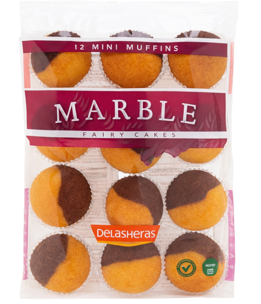 MINI MUFFINS MARBRE AU CHOCOLAT DELASHERAS 280G