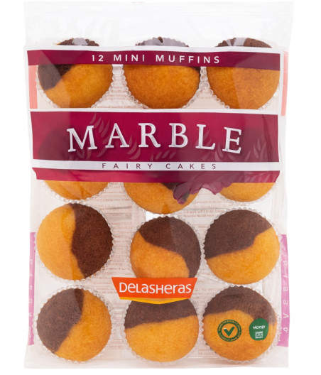 MINI MUFFINS MARBRE AU CHOCOLAT DELASHERAS 280G