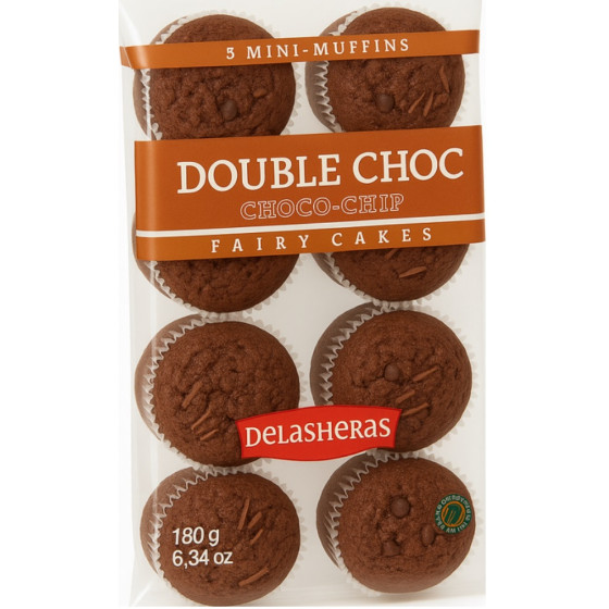MINI MUFFIN  DOUBLE CHOCOLAT DELASHERAS  180G