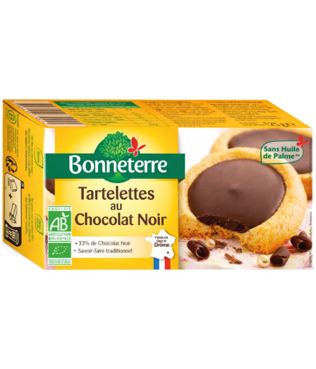 TARTELETTE AU CHOCOLAT NOIR BONNETERRE  125G