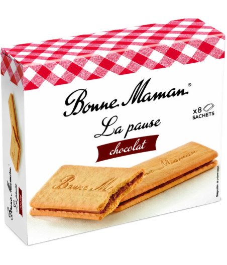 BISCUITS LA PAUSE AU CHOCOLAT AU LAIT BONNE MAMAN 200G