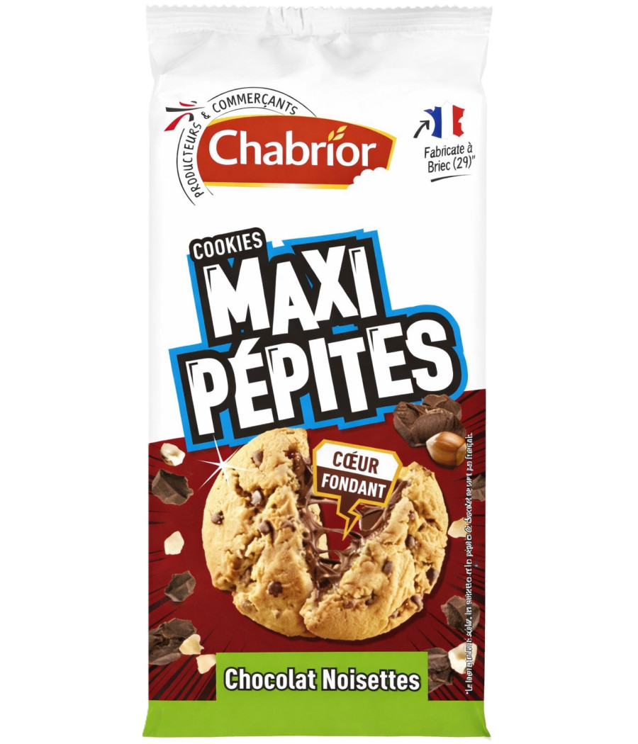 COOKIES CHOCOLAT NOISETTES COEUR FONDANT CHABRIOR 160G