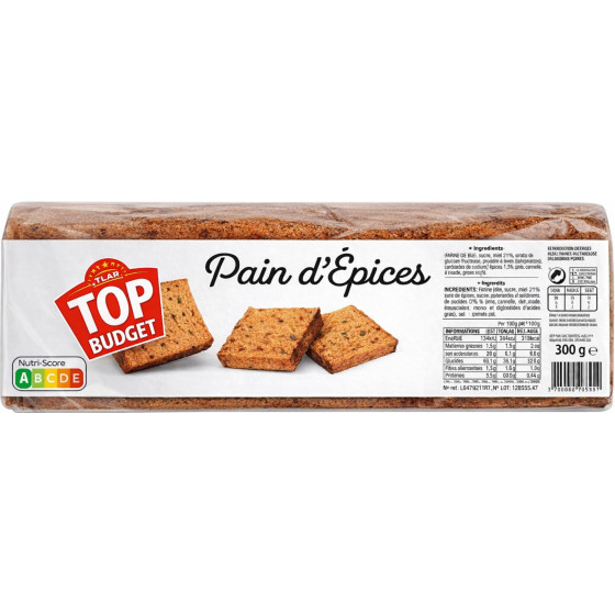 PAIN D'EPICES TOP BUDGET 500G