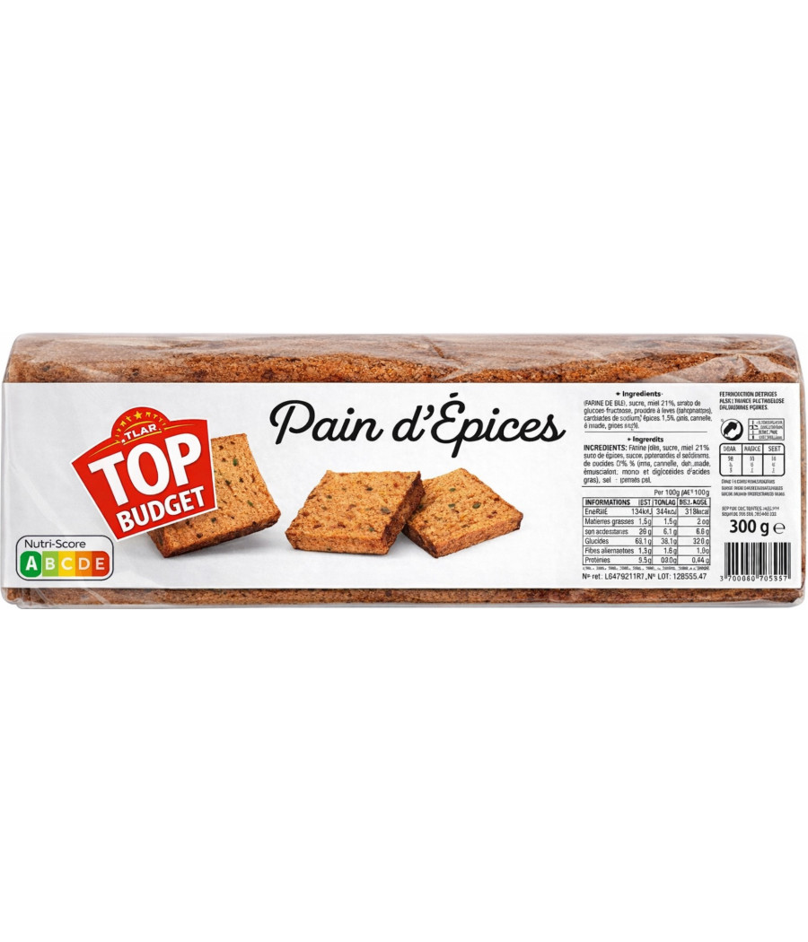 PAIN D'EPICES TOP BUDGET 500G