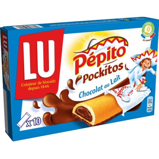 BISCUIT PEPITO  CHOCOLAT AU LAIT LU 295G