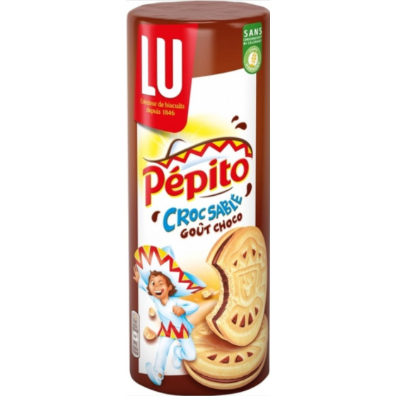 BISCUITS PEPITO CROC SABLE GOUT CHOCOLAT LU  294G