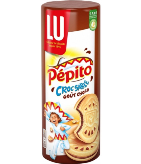 BISCUITS PEPITO CROC SABLE GOUT CHOCOLAT LU  294G