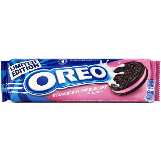 BISCUITS STRAWBERRY CHEESECAKE FLAVOUR OREO 154G