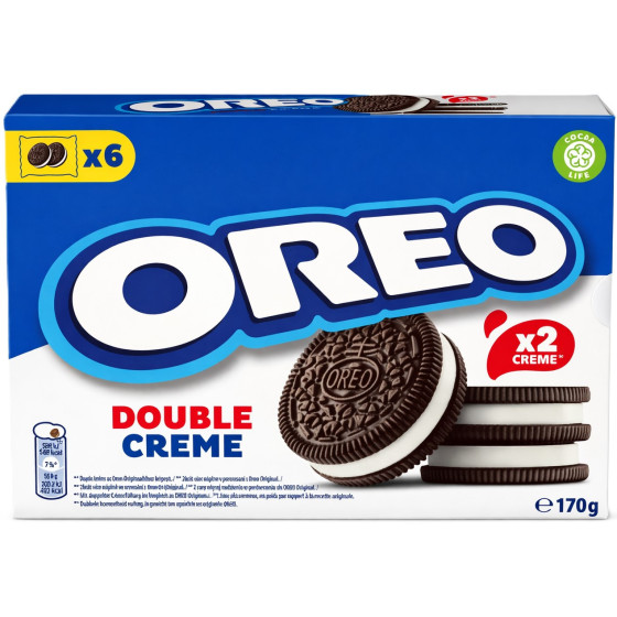 BISCUITS CACAOTES FOURRES GOUT VANILLE OREO 170G