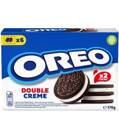 BISCUITS CACAOTES FOURRES GOUT VANILLE OREO 170G