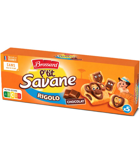BISCUITS P'TIT SAVANE GOUT CHOCOLAT BROSSARD 150G