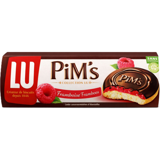 BISCUITS PIM'S FONDANT FRAMBOISE LU 150G