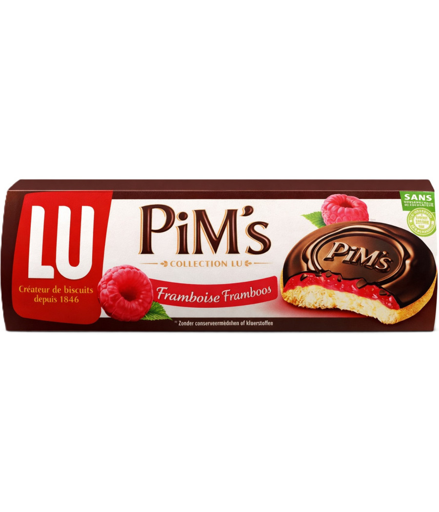 BISCUITS PIM'S FONDANT FRAMBOISE LU 150G