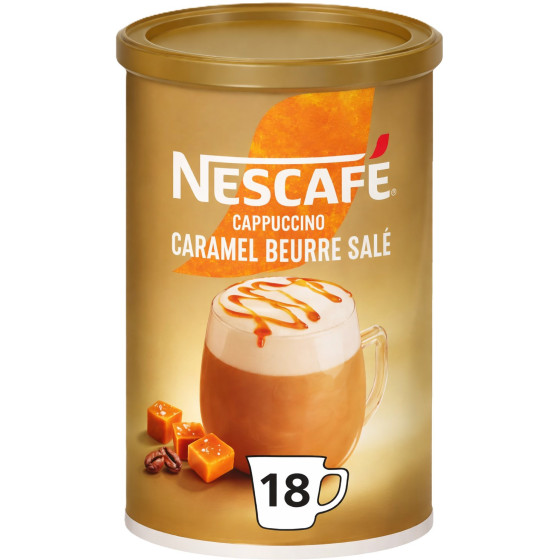 CAPPUCCINO CARAMEL BEURRE SALE NESCAFE 261G