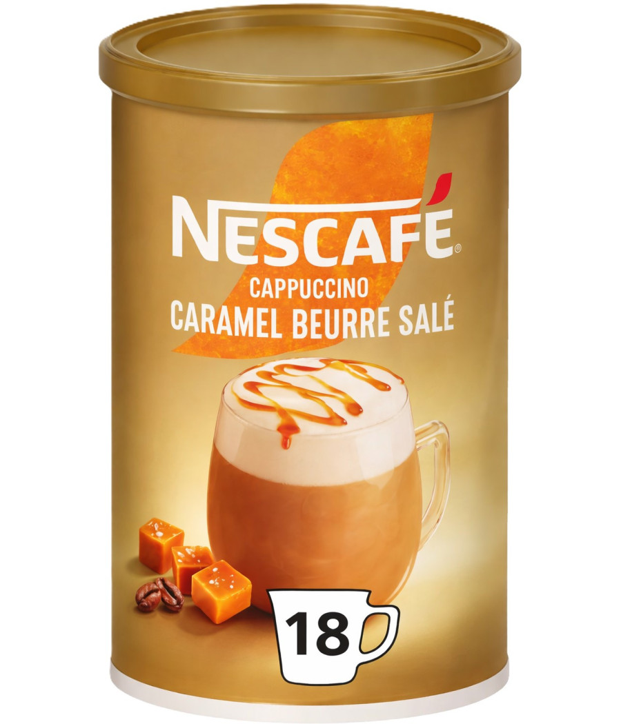 CAPPUCCINO CARAMEL BEURRE SALE NESCAFE 261G