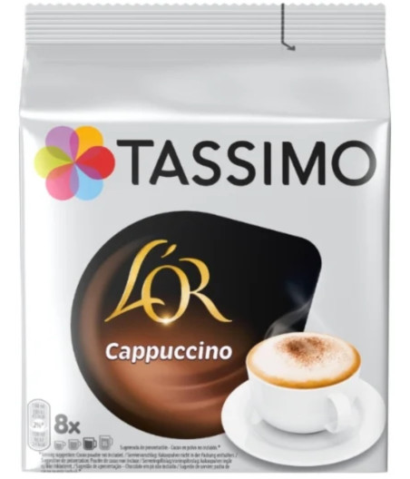 CAFE DOSETTES CAPPUCCINO L'OR ESPRESSO TASSIMO 8 CAPSULES