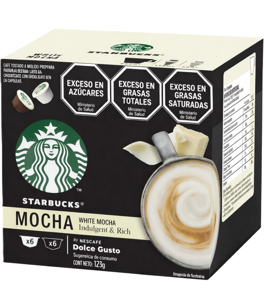 DOLCE GUSTO WHITE MOCHA STARBUCKS BY NESCAFE 12 CAPSULES