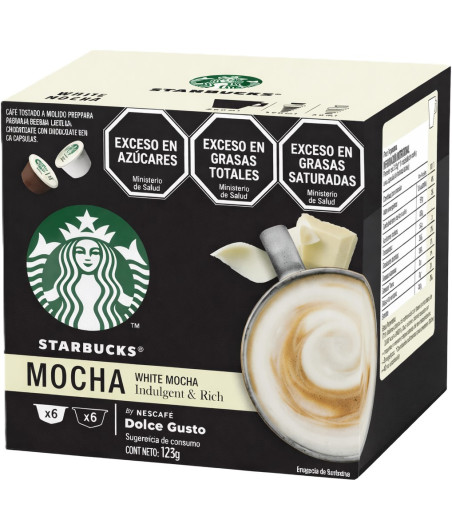 DOLCE GUSTO WHITE MOCHA STARBUCKS BY NESCAFE 12 CAPSULES