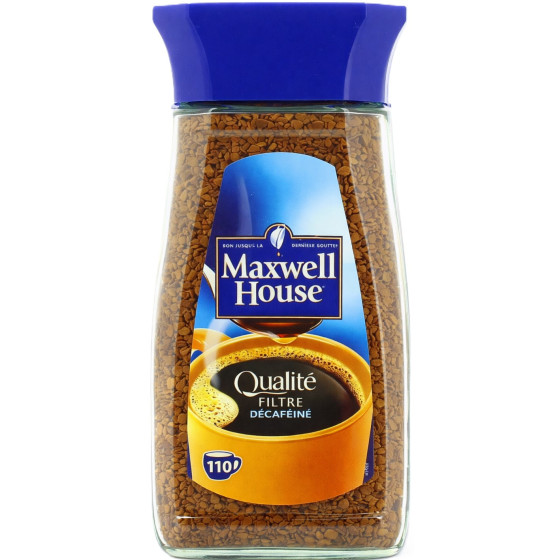 CAFE SOLUBLE FILTRE DECAFEINE MAXWELL HOUSE 200G