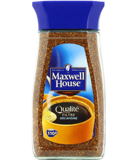 CAFE SOLUBLE FILTRE DECAFEINE MAXWELL HOUSE 200G