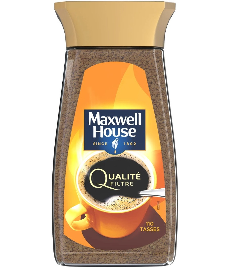 CAFE SOLUBLE QUALITE FILTRE MAXWELL HOUSE 200G