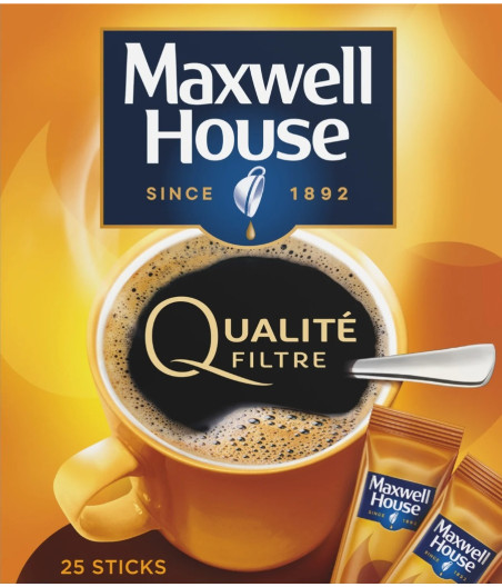 CAFE SOLUBLE QUALITE FILTRE MAXWELL HOUSE 45G