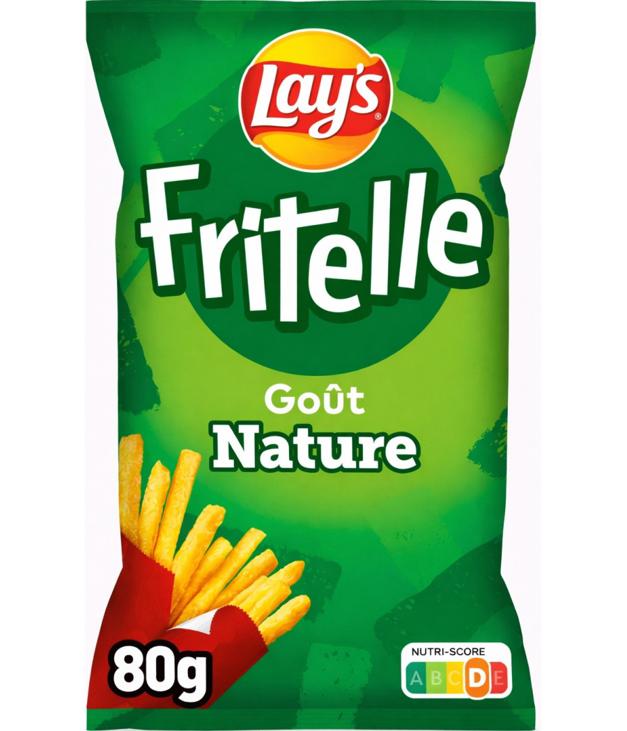 CHIPS FRITELLE GOUT NATURE LAYS 80G