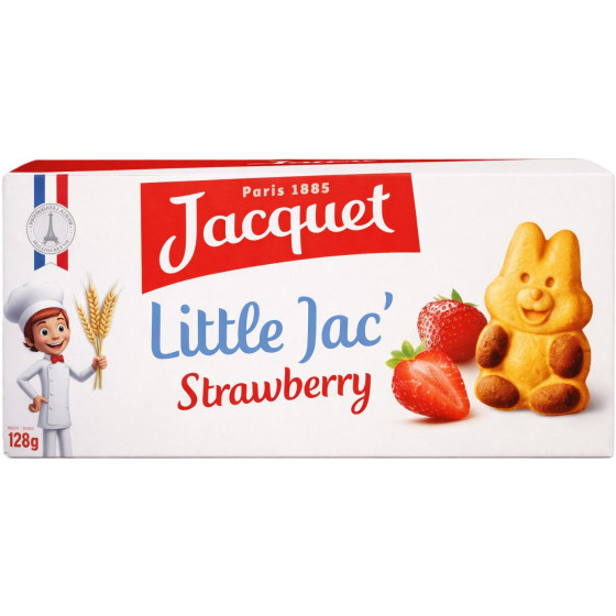 GÂTEAUX LILLTLE JAC' FRAISE JACQUET 128G