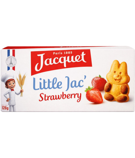 GÂTEAUX LILLTLE JAC' FRAISE JACQUET 128G