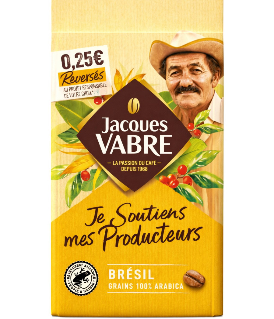 CAFE EN GRAIN JACQUES VABRE 400G
