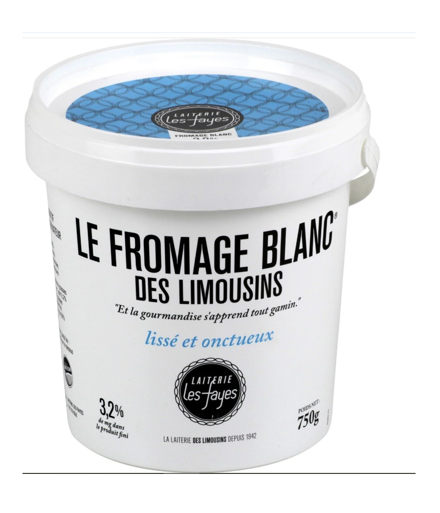 LE FROMAGE BLANC DES LIMOUSINS 750 G