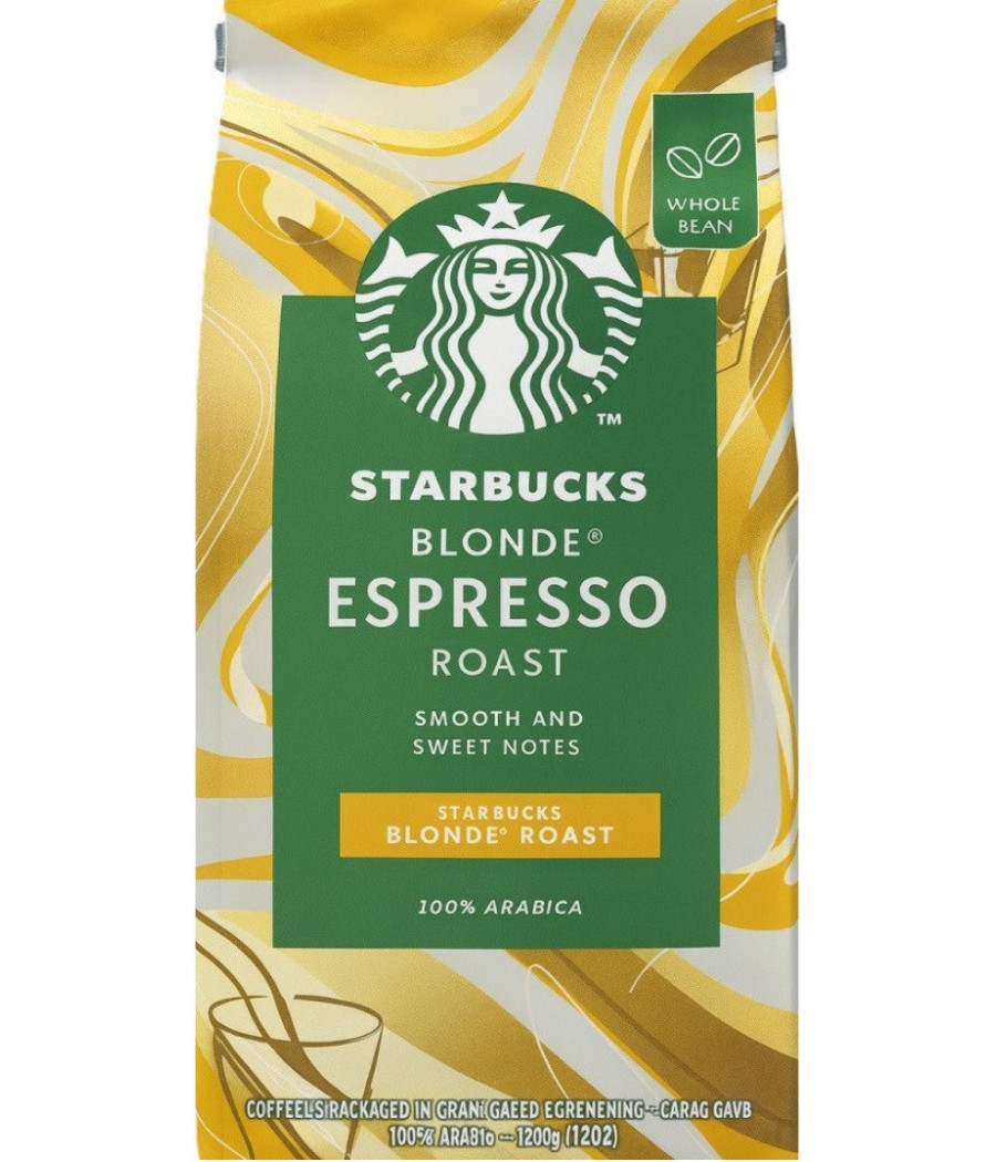 CAFE EN GRAINS ESPRESSO ROAST BLONDE STARBUCKS  450G