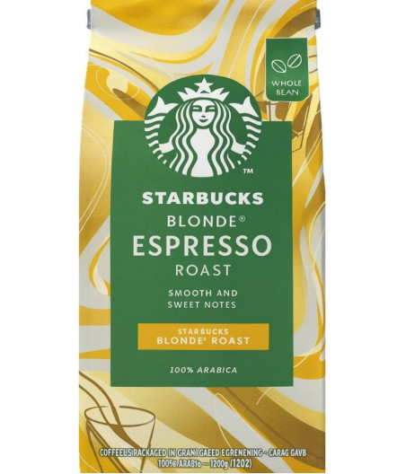 CAFE EN GRAINS ESPRESSO ROAST BLONDE STARBUCKS  450G