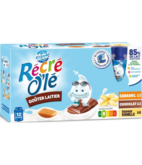 GOUTER LAITIER RECRE OLE MONT BLANC 12X85G