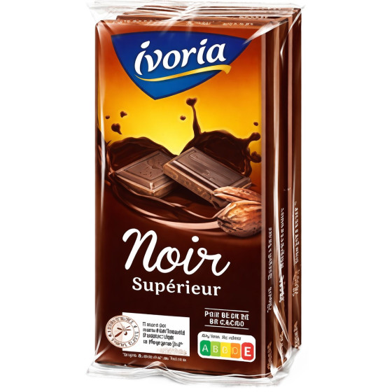 TABLETTE DE CHOCOLAT NOIR SUPERIEUR IVORIA 3X100G