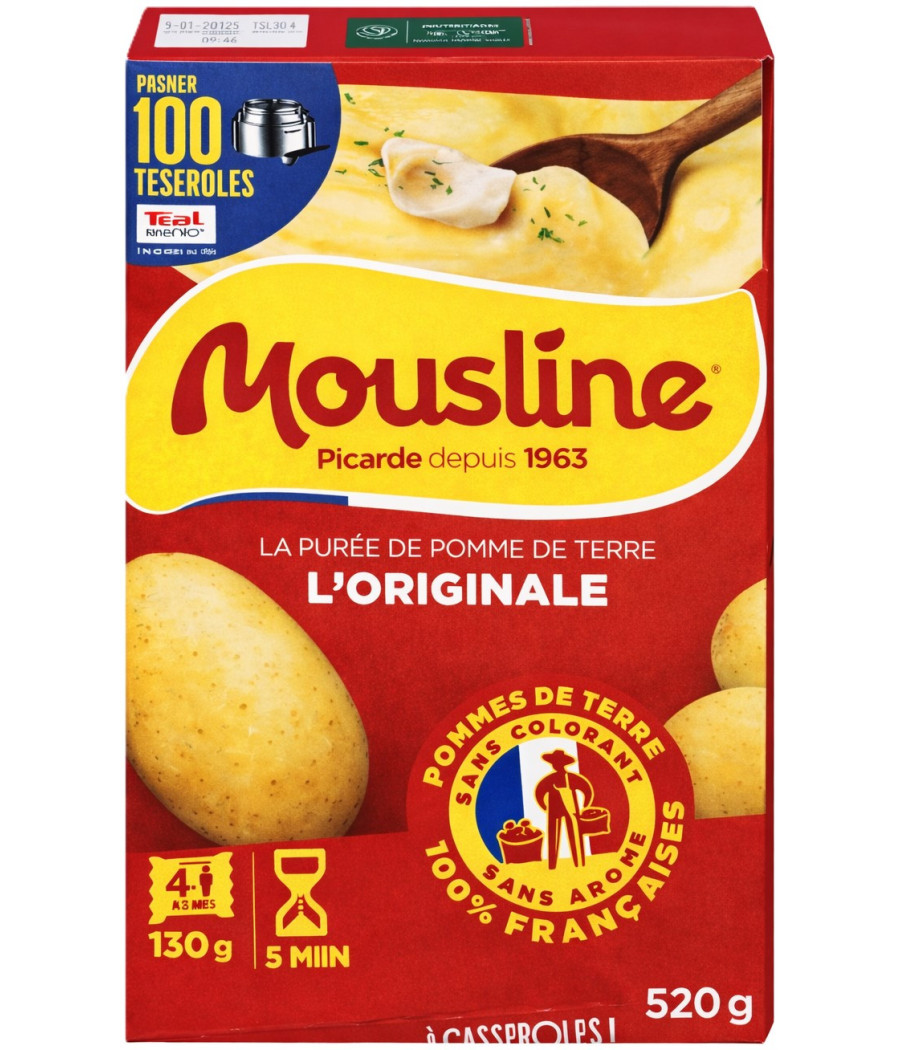 PUREE DE POMME DE TERRE MOUSLINE 520G