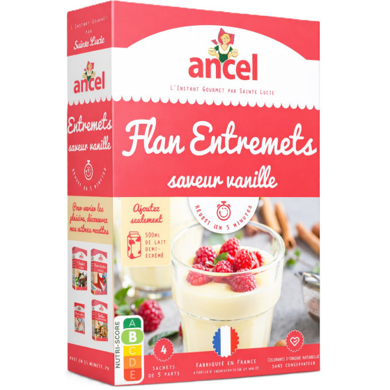 PREPARATION POUR FLAN ENTREMETS VANILLE ANCEL 180G