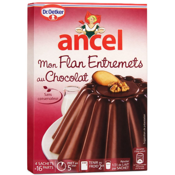 PREPARATION POUR FLAN ENTREMETS AU CHOCOLAT ANCEL 232G