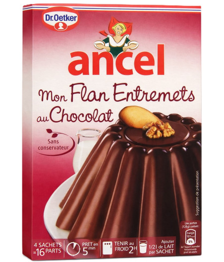 PREPARATION POUR FLAN ENTREMETS AU CHOCOLAT ANCEL 232G
