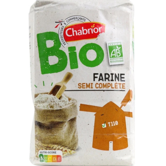 FARINE SEMI COMPLETE BIO T110 CHABRIOR 1KG