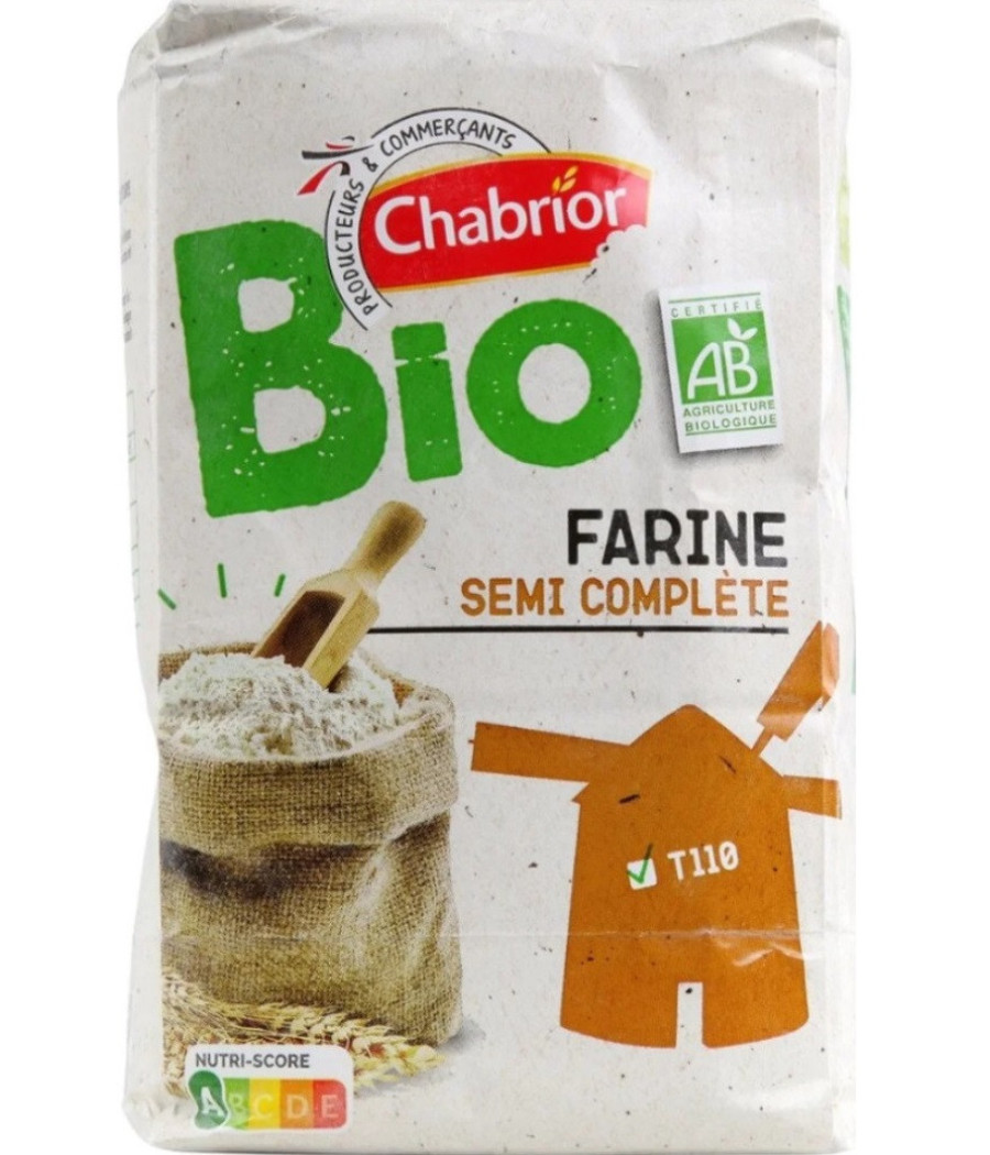 FARINE SEMI COMPLETE BIO T110 CHABRIOR 1KG