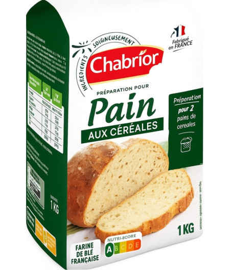 PREPARATION POUR PAIN AUX CEREALES CHABRIOR 1KG