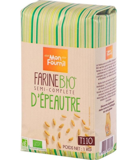 FARINE SEMI COMPLETE D'EPEAUTRE BIO MON FOURNIL 1KG