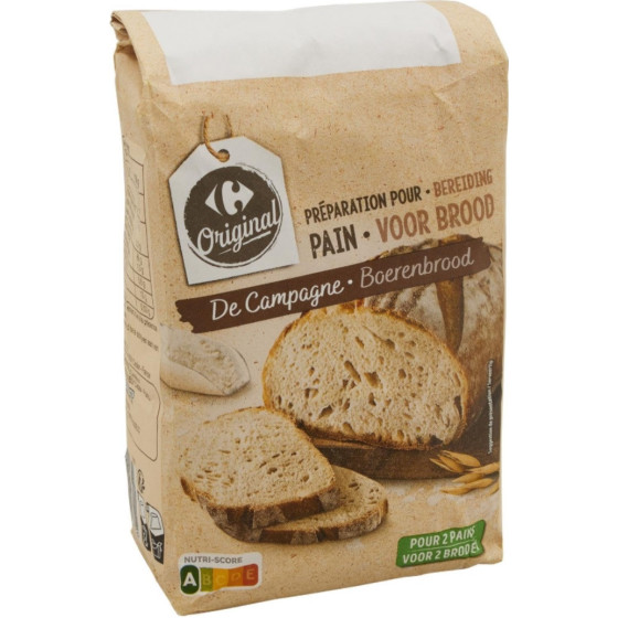 PREPARATION POUR PAIN MULTI CEREALES CARREFOUR 1KG