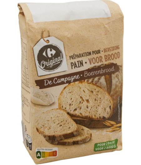 PREPARATION POUR PAIN MULTI CEREALES CARREFOUR 1KG