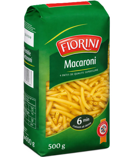 PATES MACARONI FIORINI 500G