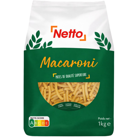 PATES MACARONI NETTO  1KG