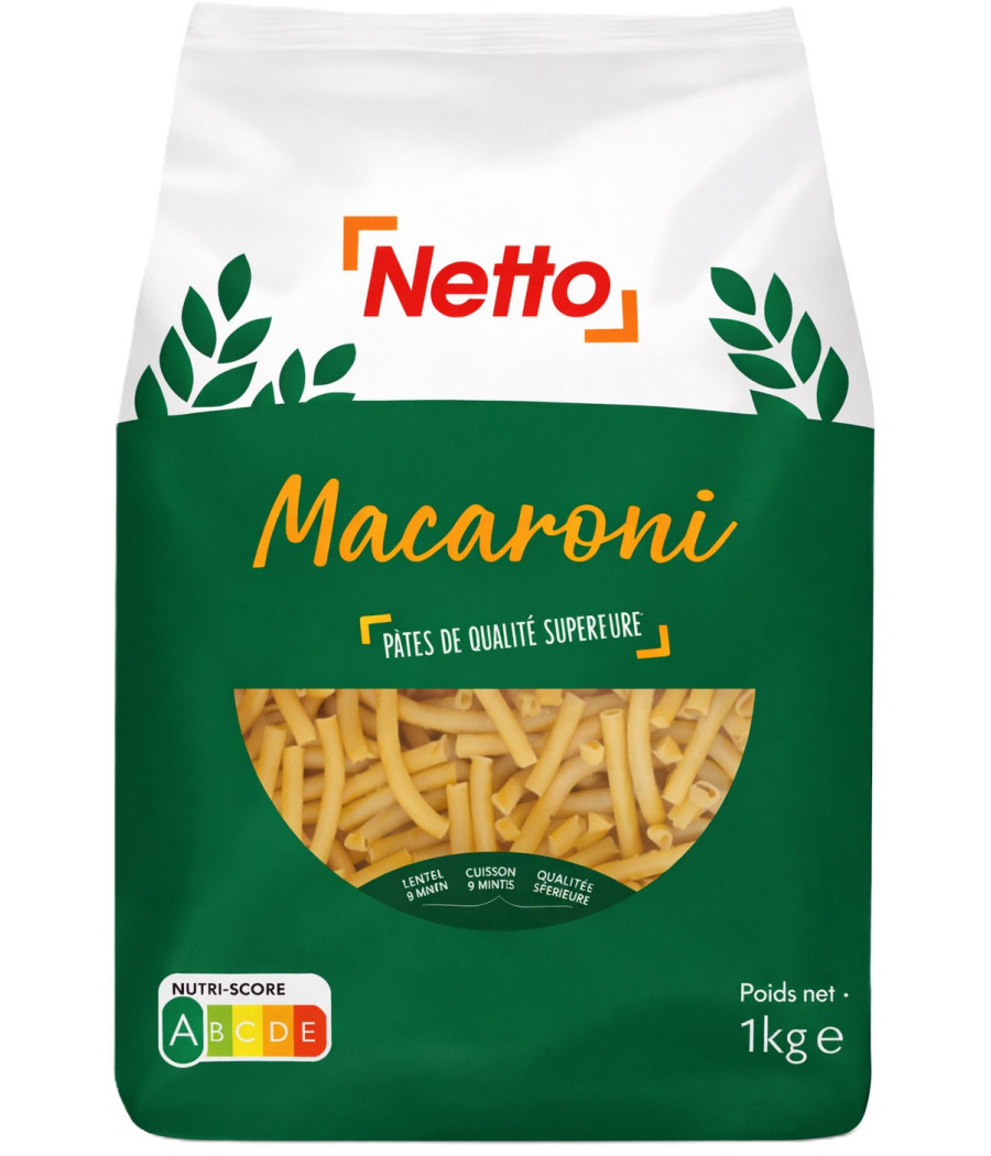 PATES MACARONI NETTO  1KG