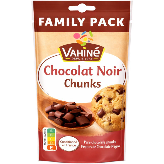 CHOCOLAT NOIR CHUNKS VAHINE 180G